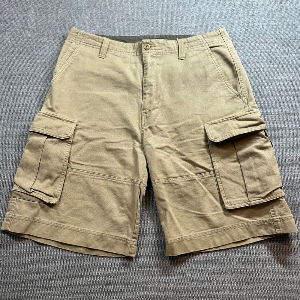 Ocean Pacific Cargo Shorts Mens 34 Khaki Tan Utility Gorpcore Canvas Cotton